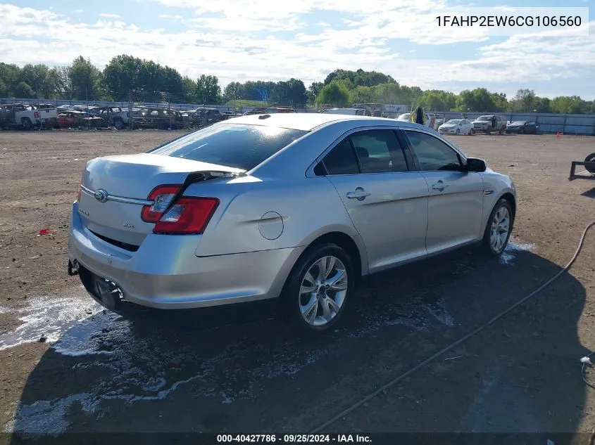 1FAHP2EW6CG106560 2012 Ford Taurus Sel