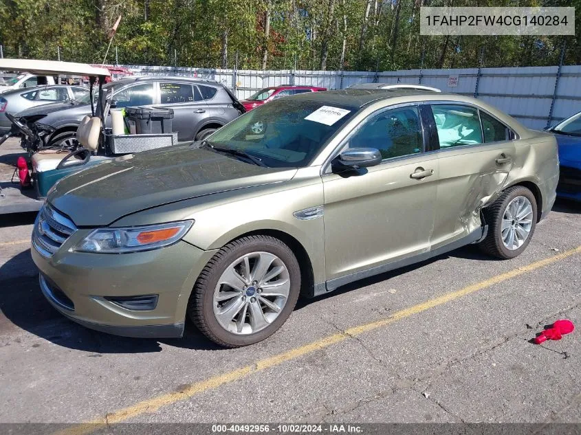 1FAHP2FW4CG140284 2012 Ford Taurus Limited