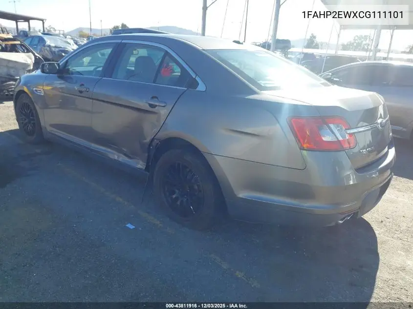 1FAHP2EWXCG111101 2012 Ford Taurus Sel