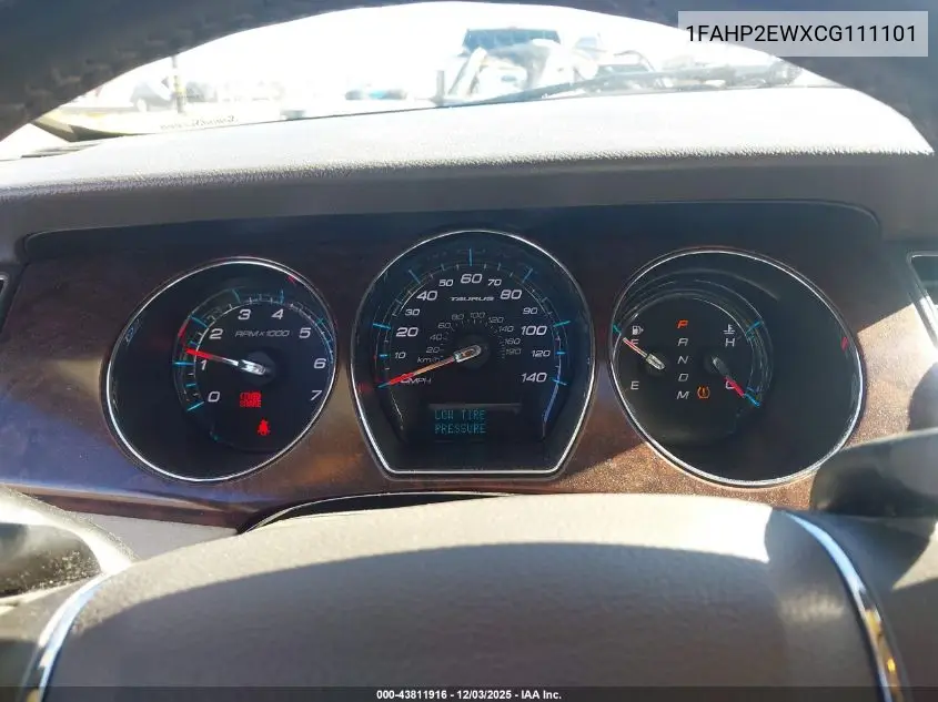 1FAHP2EWXCG111101 2012 Ford Taurus Sel