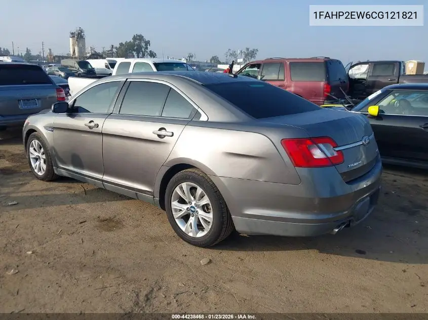 1FAHP2EW6CG121821 2012 Ford Taurus Sel