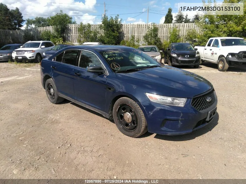 1FAHP2M83DG153100 2013 Ford Taurus Police Interceptor