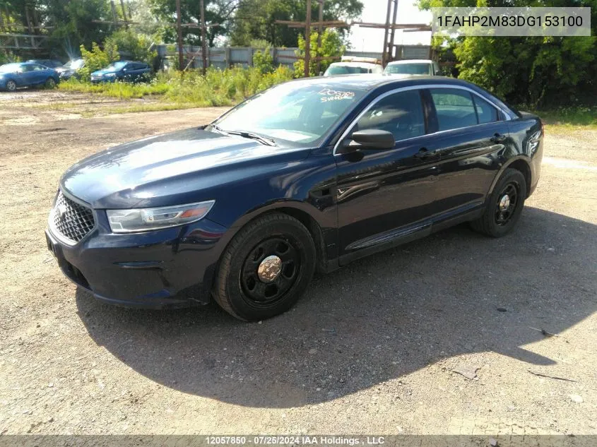 1FAHP2M83DG153100 2013 Ford Taurus Police Interceptor