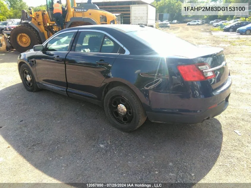 1FAHP2M83DG153100 2013 Ford Taurus Police Interceptor