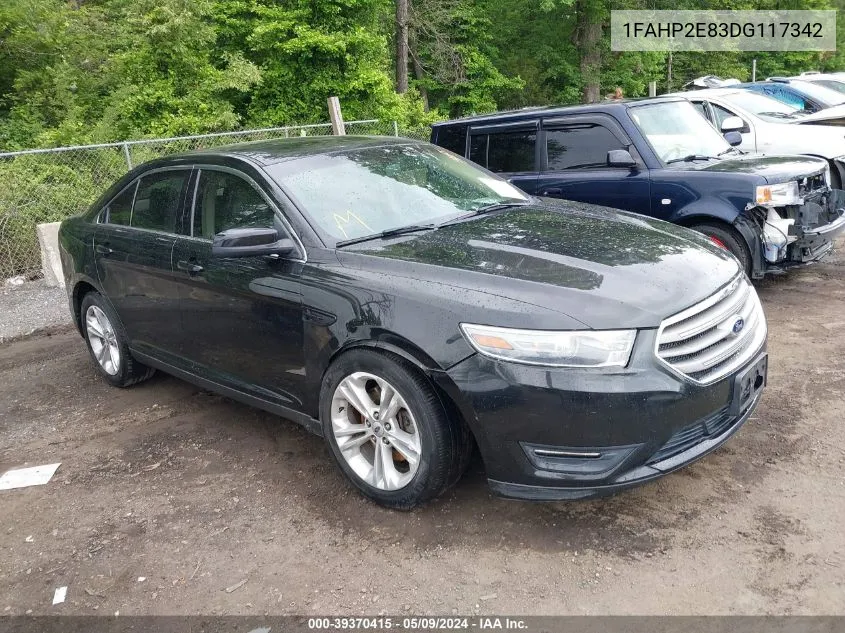 2013 Ford Taurus Sel VIN: 1FAHP2E83DG117342 Lot: 39370415