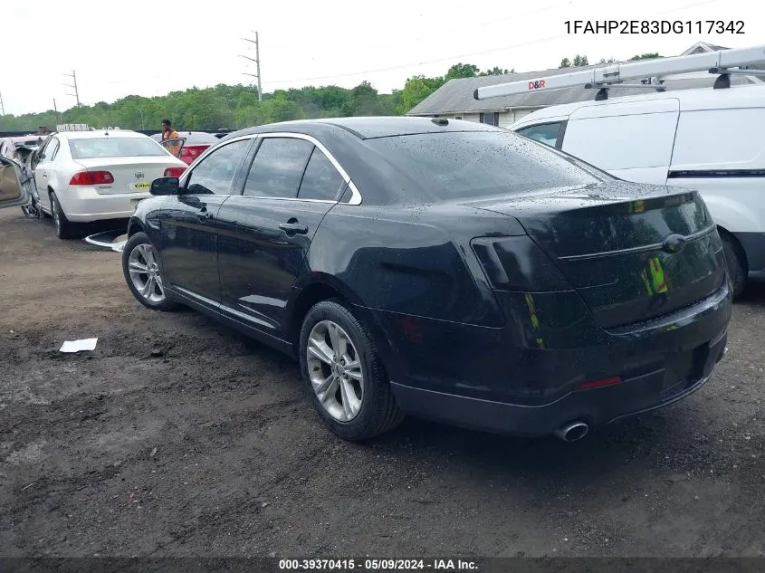 2013 Ford Taurus Sel VIN: 1FAHP2E83DG117342 Lot: 39370415