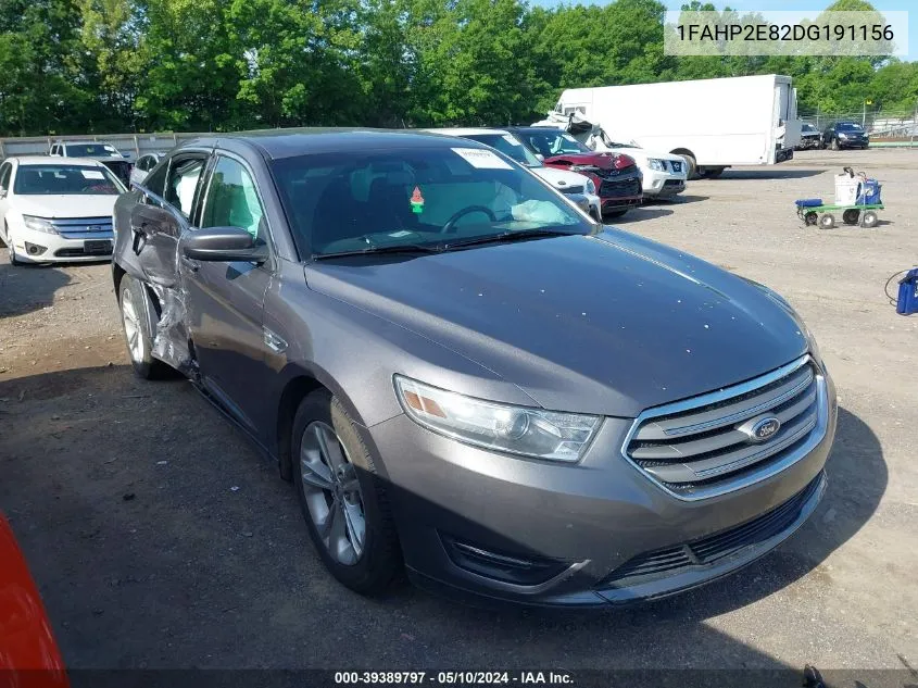 2013 Ford Taurus Sel VIN: 1FAHP2E82DG191156 Lot: 39389797