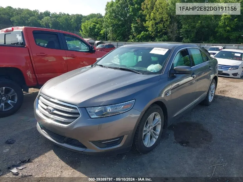 2013 Ford Taurus Sel VIN: 1FAHP2E82DG191156 Lot: 39389797