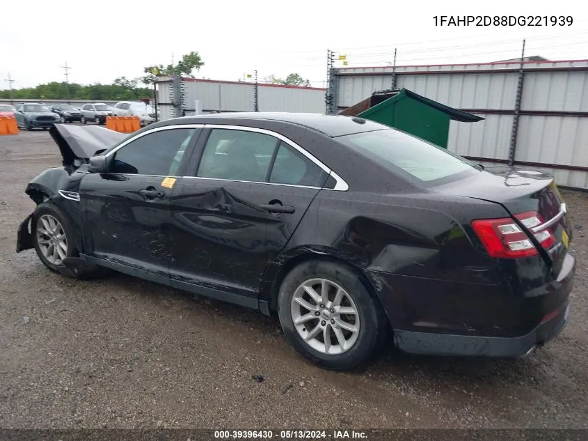 2013 Ford Taurus Se VIN: 1FAHP2D88DG221939 Lot: 39396430