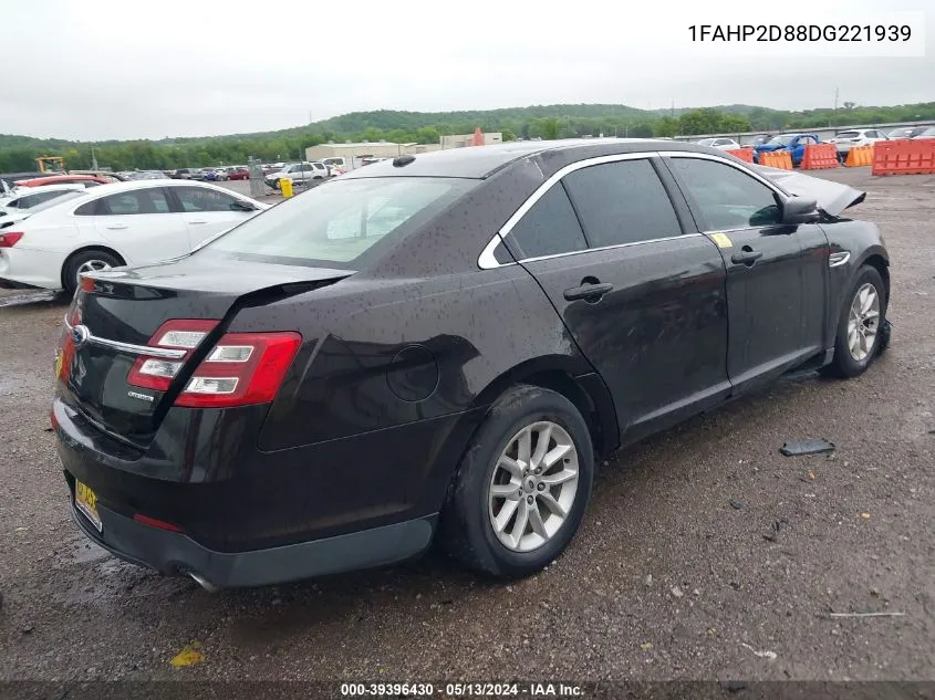 2013 Ford Taurus Se VIN: 1FAHP2D88DG221939 Lot: 39396430