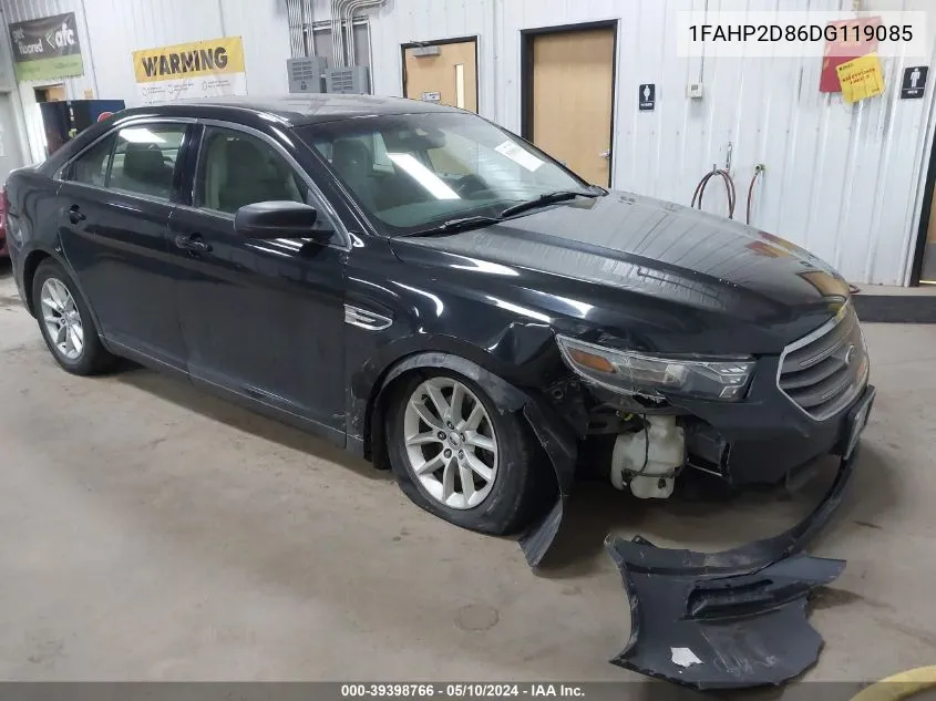 2013 Ford Taurus Se VIN: 1FAHP2D86DG119085 Lot: 39398766