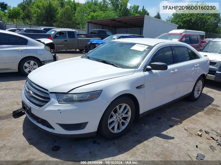 2013 Ford Taurus Se VIN: 1FAHP2D96DG160230 Lot: 39399099