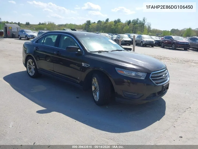 2013 Ford Taurus Sel VIN: 1FAHP2E86DG106450 Lot: 39433515