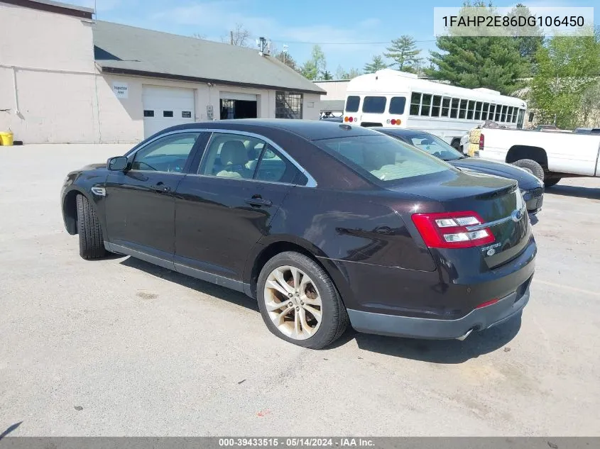 2013 Ford Taurus Sel VIN: 1FAHP2E86DG106450 Lot: 39433515