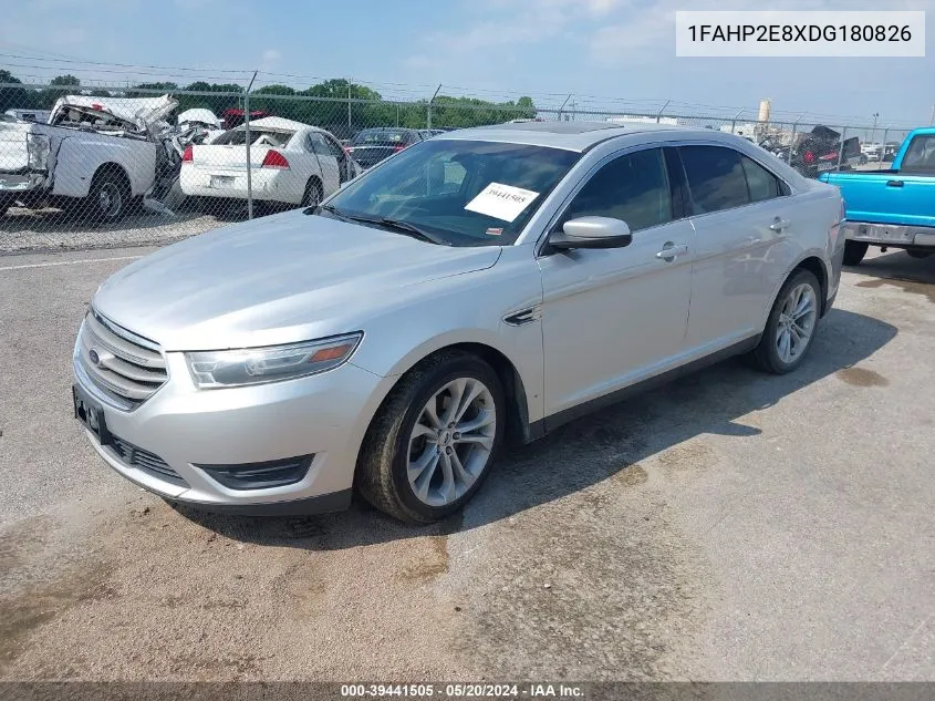 2013 Ford Taurus Sel VIN: 1FAHP2E8XDG180826 Lot: 39441505