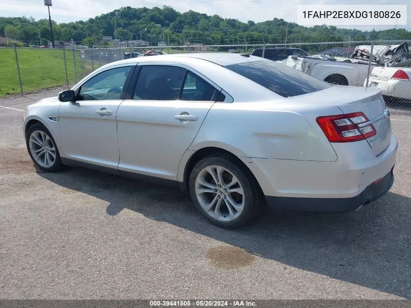 2013 Ford Taurus Sel VIN: 1FAHP2E8XDG180826 Lot: 39441505