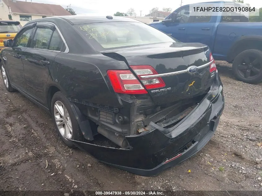 2013 Ford Taurus Sel VIN: 1FAHP2E82DG190864 Lot: 39547938