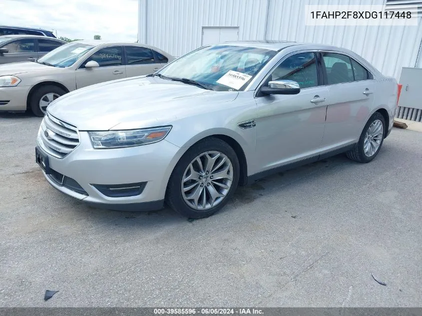 1FAHP2F8XDG117448 2013 Ford Taurus Limited