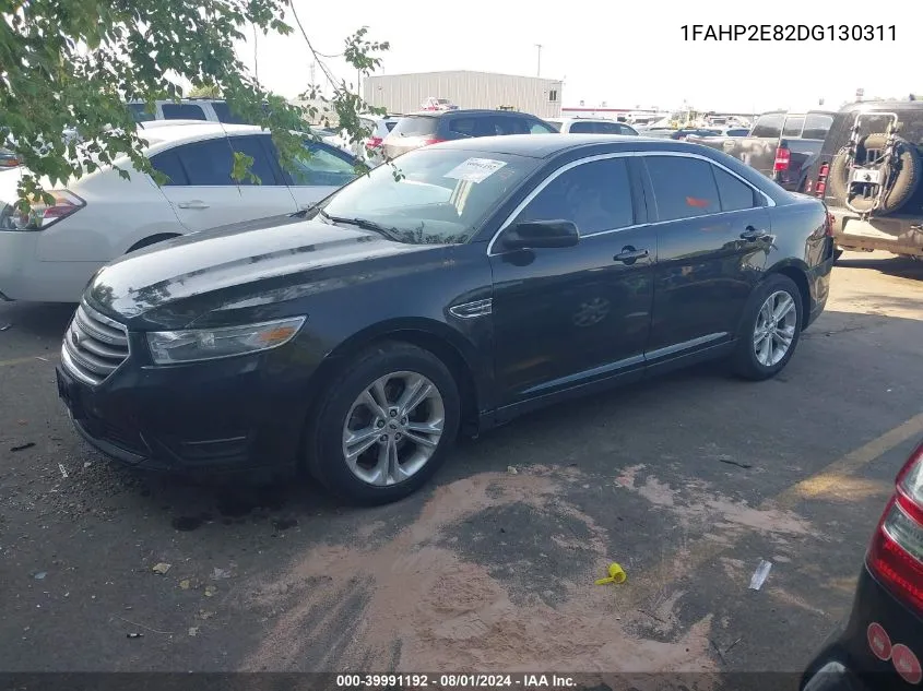 2013 Ford Taurus Sel VIN: 1FAHP2E82DG130311 Lot: 39991192