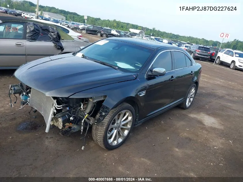 2013 Ford Taurus Limited VIN: 1FAHP2J87DG227624 Lot: 40007688