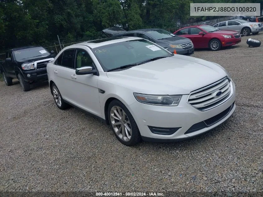 2013 Ford Taurus Limited VIN: 1FAHP2J88DG100820 Lot: 40013941