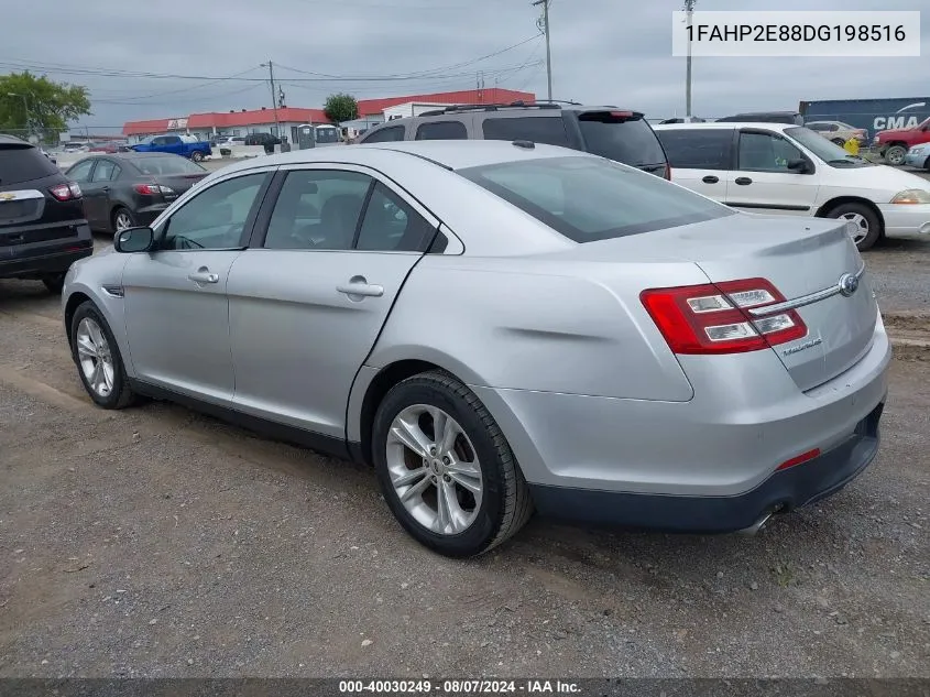 2013 Ford Taurus Sel VIN: 1FAHP2E88DG198516 Lot: 40030249