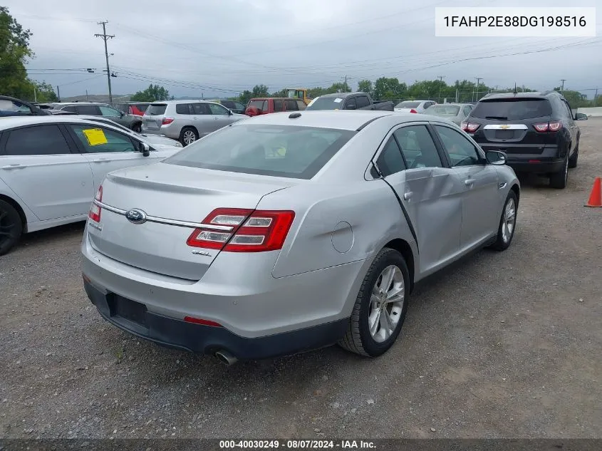 2013 Ford Taurus Sel VIN: 1FAHP2E88DG198516 Lot: 40030249