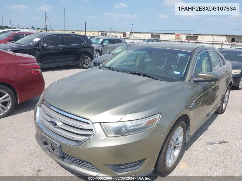 2013 Ford Taurus Sel VIN: 1FAHP2E8XDG107634 Lot: 40052000