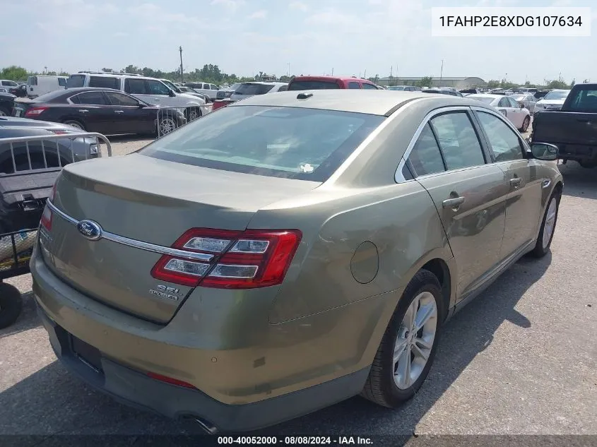 2013 Ford Taurus Sel VIN: 1FAHP2E8XDG107634 Lot: 40052000