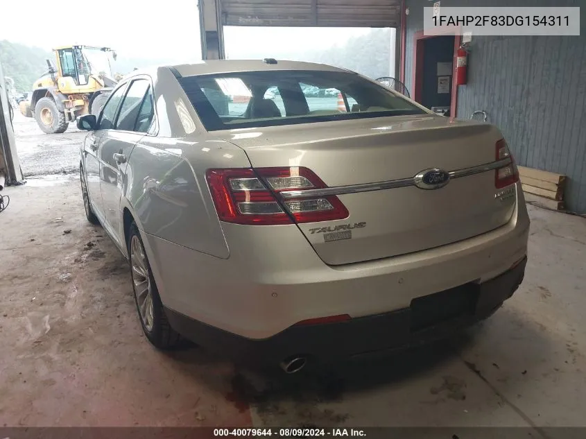 2013 Ford Taurus Limited VIN: 1FAHP2F83DG154311 Lot: 40079644