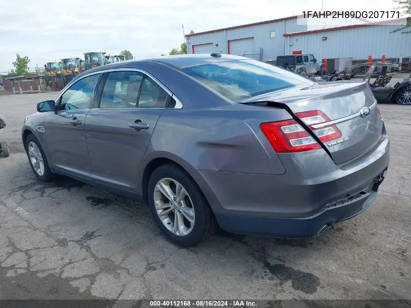 2013 Ford Taurus Sel VIN: 1FAHP2H89DG207171 Lot: 40112168