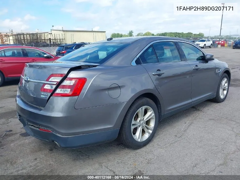 2013 Ford Taurus Sel VIN: 1FAHP2H89DG207171 Lot: 40112168