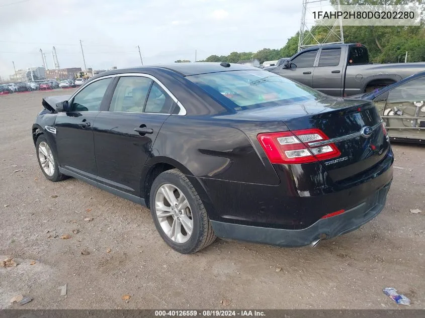 1FAHP2H80DG202280 2013 Ford Taurus Sel