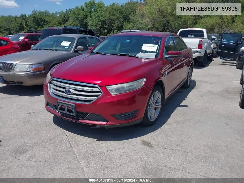 2013 Ford Taurus Sel VIN: 1FAHP2E86DG169306 Lot: 40137815