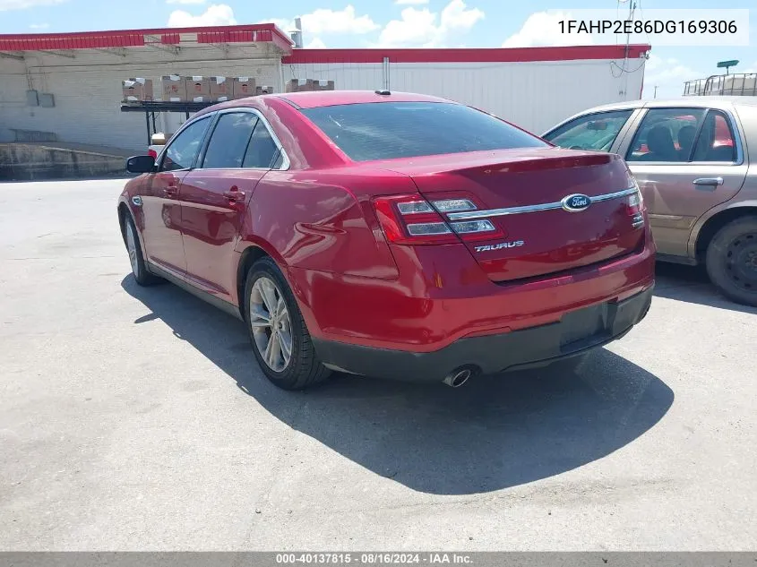 2013 Ford Taurus Sel VIN: 1FAHP2E86DG169306 Lot: 40137815