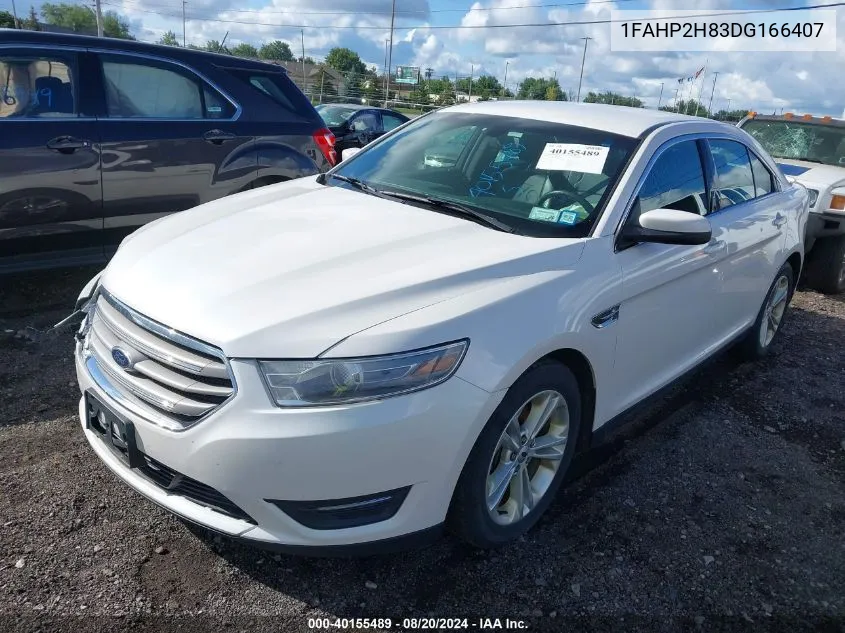 2013 Ford Taurus Sel VIN: 1FAHP2H83DG166407 Lot: 40155489