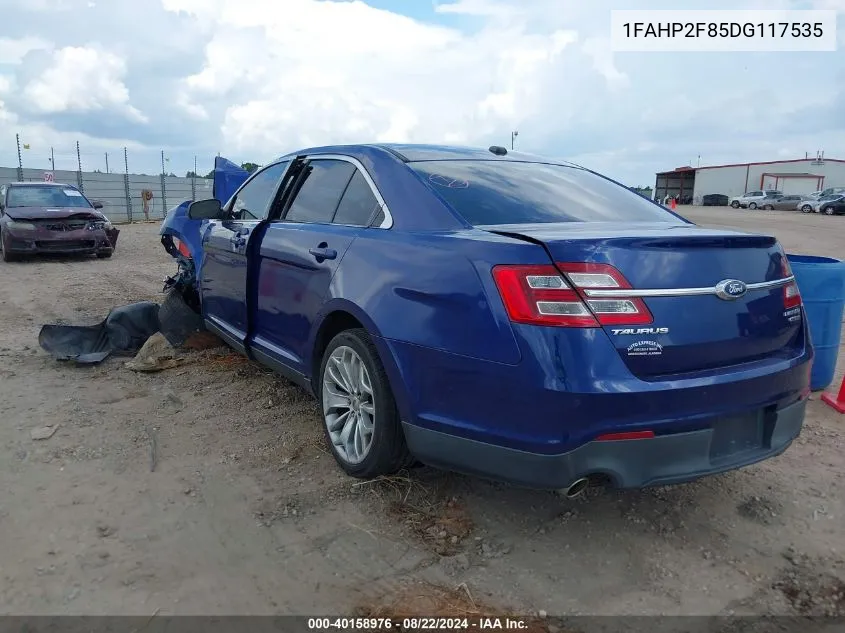 2013 Ford Taurus Limited VIN: 1FAHP2F85DG117535 Lot: 40158976