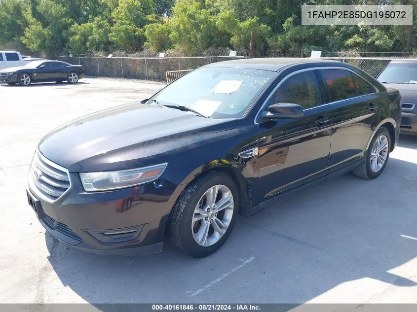 2013 Ford Taurus Sel VIN: 1FAHP2E85DG195072 Lot: 40161846