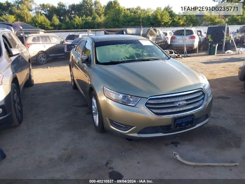 2013 Ford Taurus Sel VIN: 1FAHP2E91DG235771 Lot: 40210537