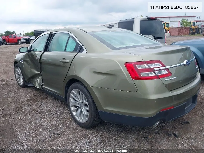 2013 Ford Taurus Limited VIN: 1FAHP2F85DG183857 Lot: 40224060