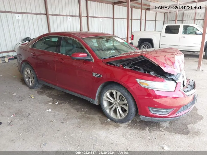 2013 Ford Taurus Sel VIN: 1FAHP2E89DG220961 Lot: 40224547