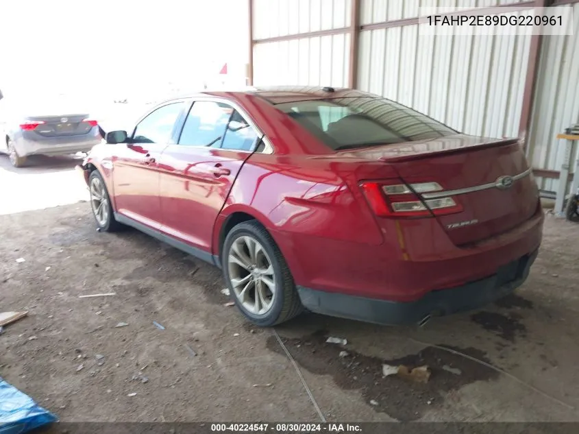 1FAHP2E89DG220961 2013 Ford Taurus Sel