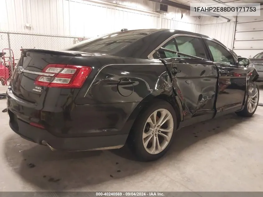 2013 Ford Taurus Sel VIN: 1FAHP2E88DG171753 Lot: 40240569