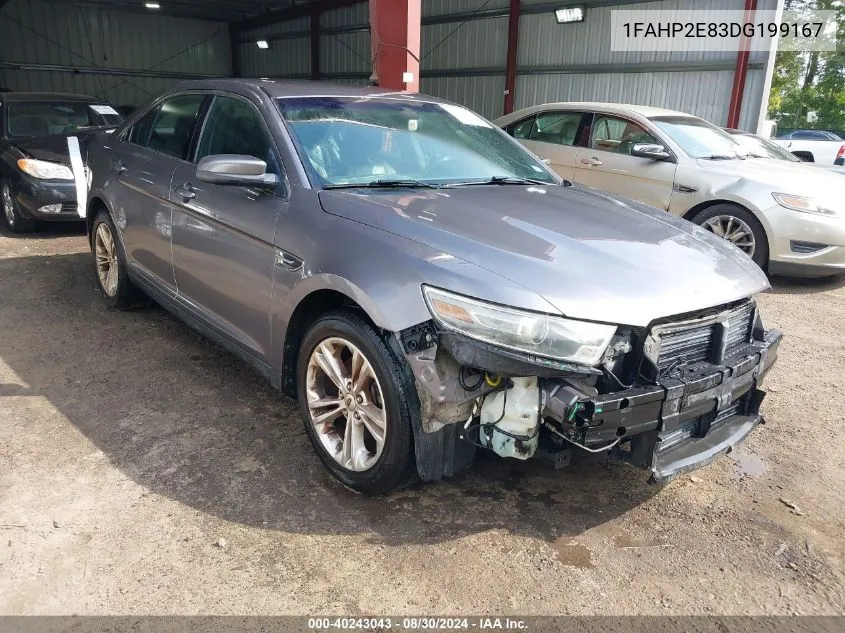 2013 Ford Taurus Sel VIN: 1FAHP2E83DG199167 Lot: 40243043