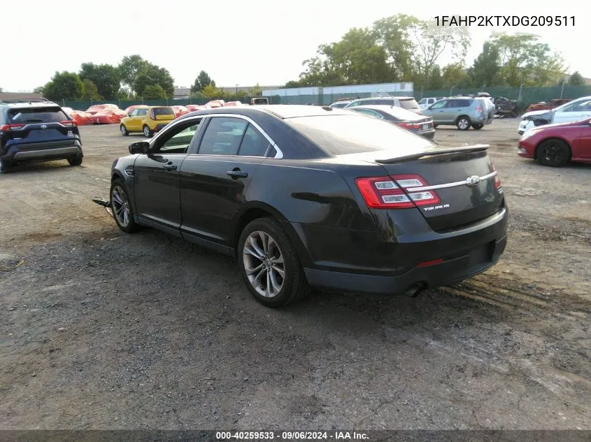 2013 Ford Taurus Sho VIN: 1FAHP2KTXDG209511 Lot: 40259533