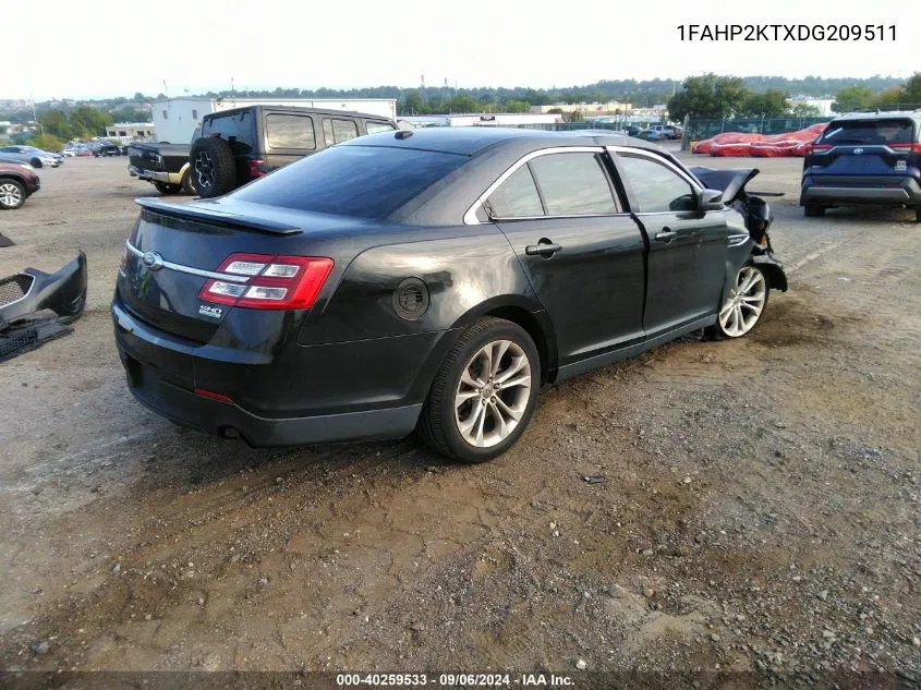 2013 Ford Taurus Sho VIN: 1FAHP2KTXDG209511 Lot: 40259533