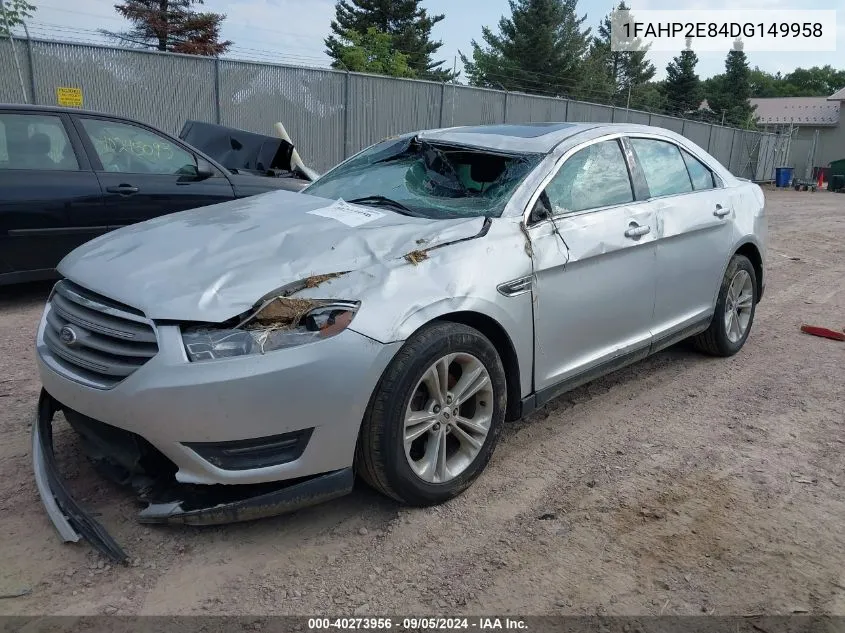 1FAHP2E84DG149958 2013 Ford Taurus Sel