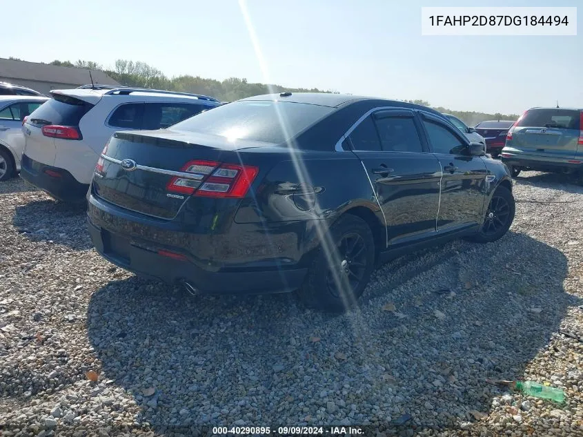 1FAHP2D87DG184494 2013 Ford Taurus Se