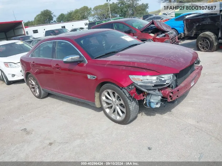 2013 Ford Taurus Limited VIN: 1FAHP2F80DG107687 Lot: 40296424