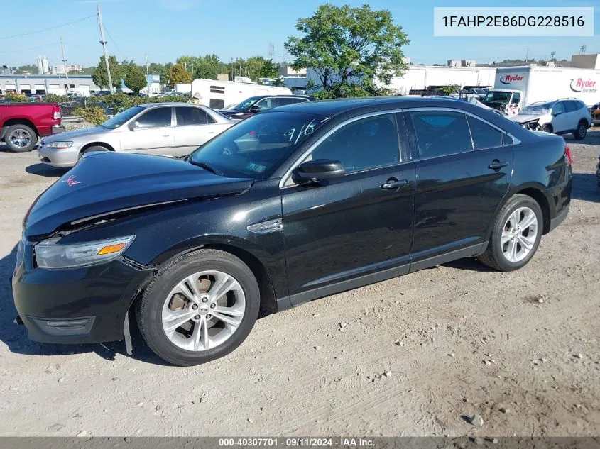 2013 Ford Taurus Sel VIN: 1FAHP2E86DG228516 Lot: 40307701